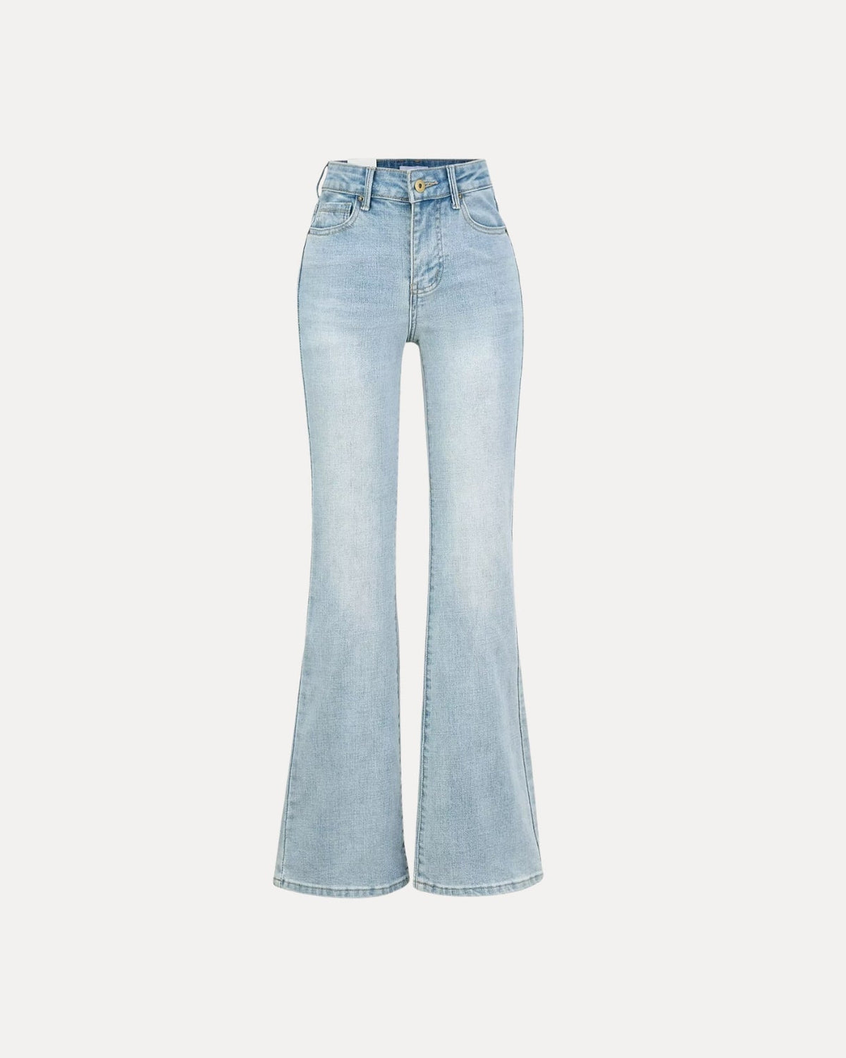 Zerrissene Straight Leg-Jeans
