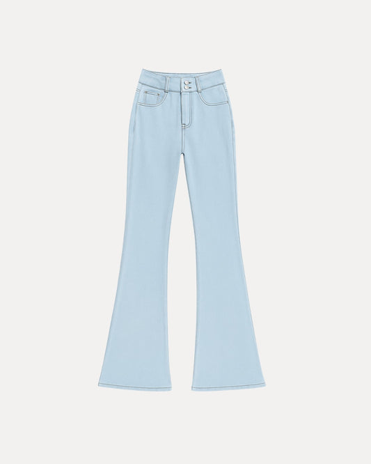 Zerrissene Straight Leg-Jeans