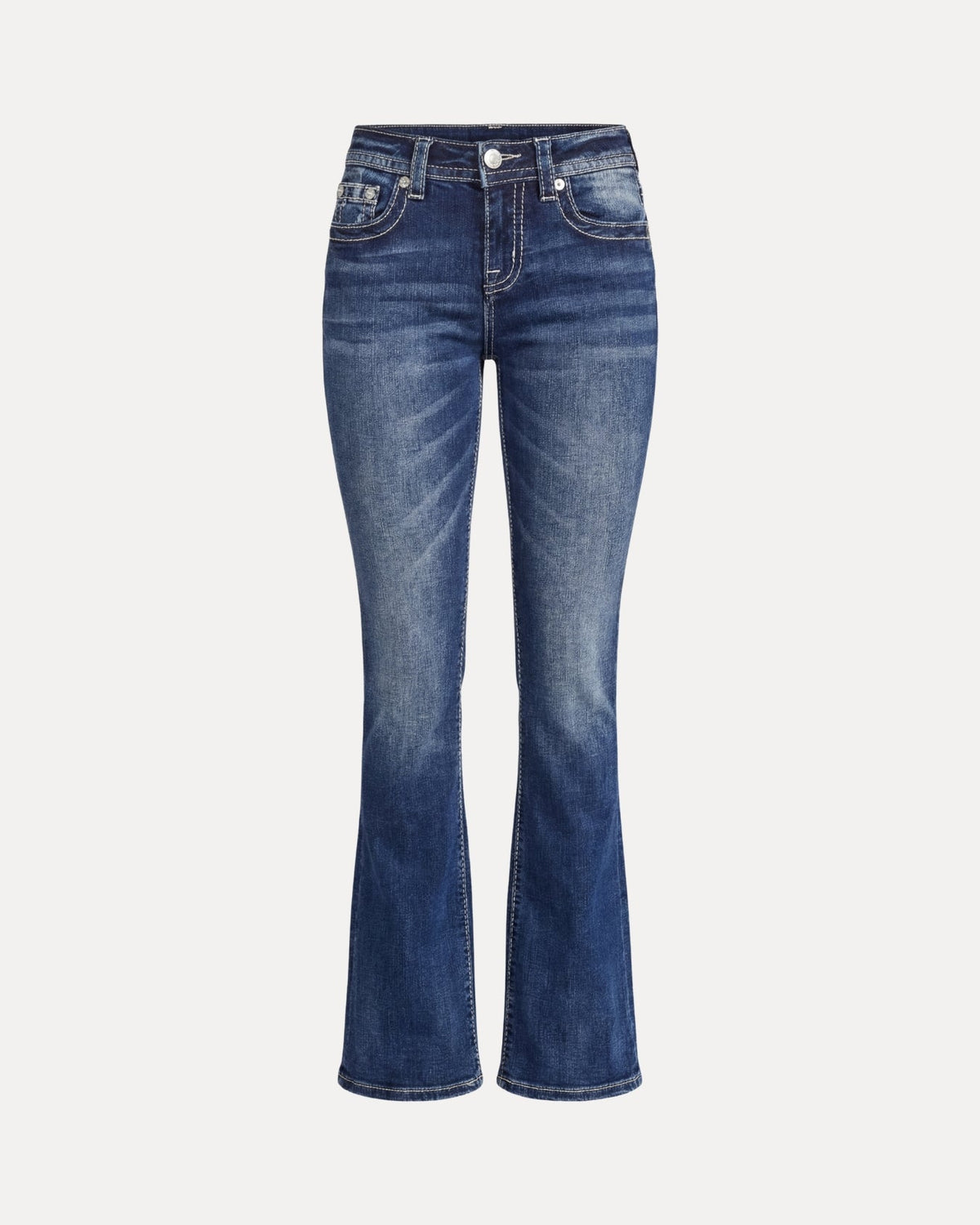 Zerrissene Straight Leg-Jeans