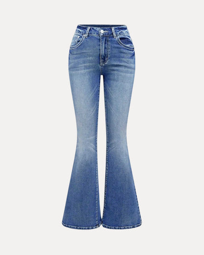 Zerrissene Straight Leg-Jeans