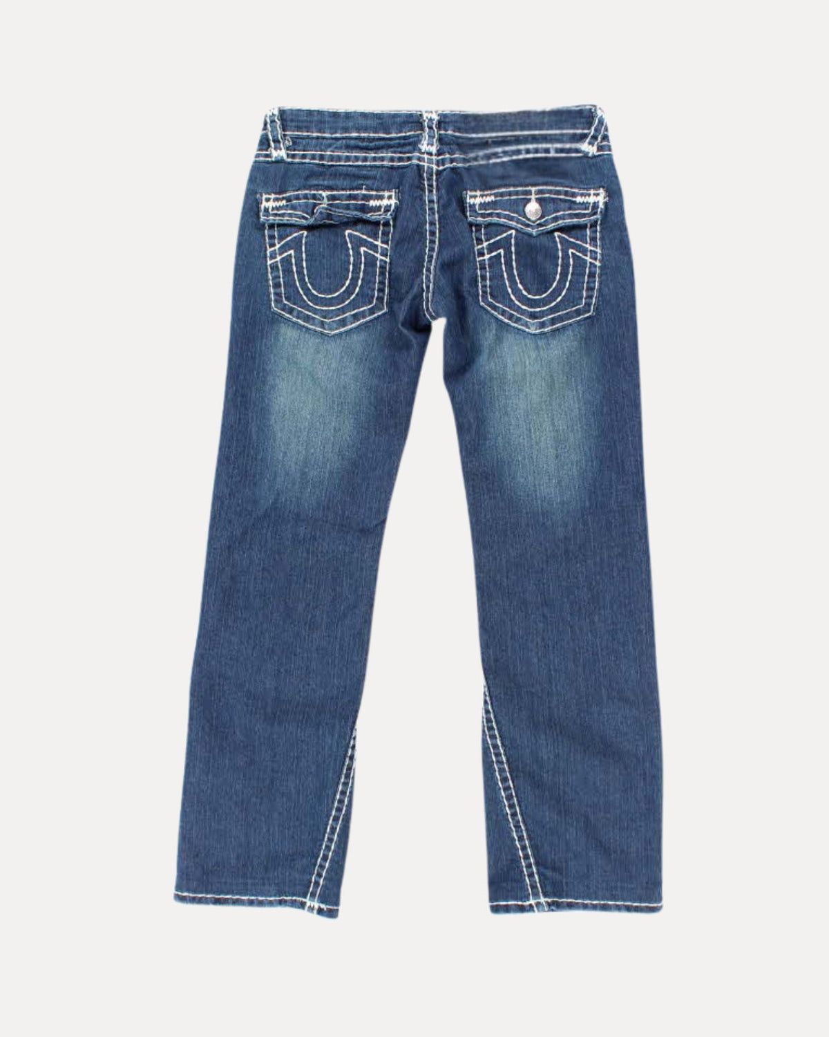 Zerrissene Straight Leg-Jeans
