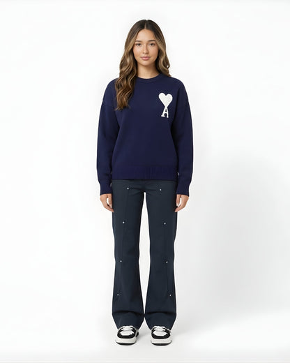 Zerrissene Straight Leg-Jeans
