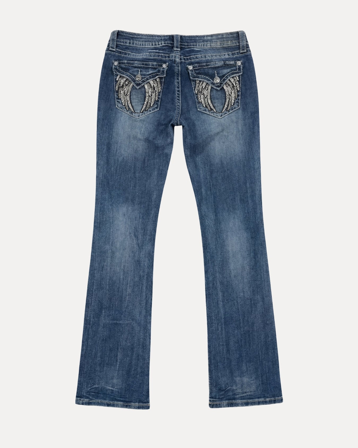 Zerrissene Straight Leg-Jeans
