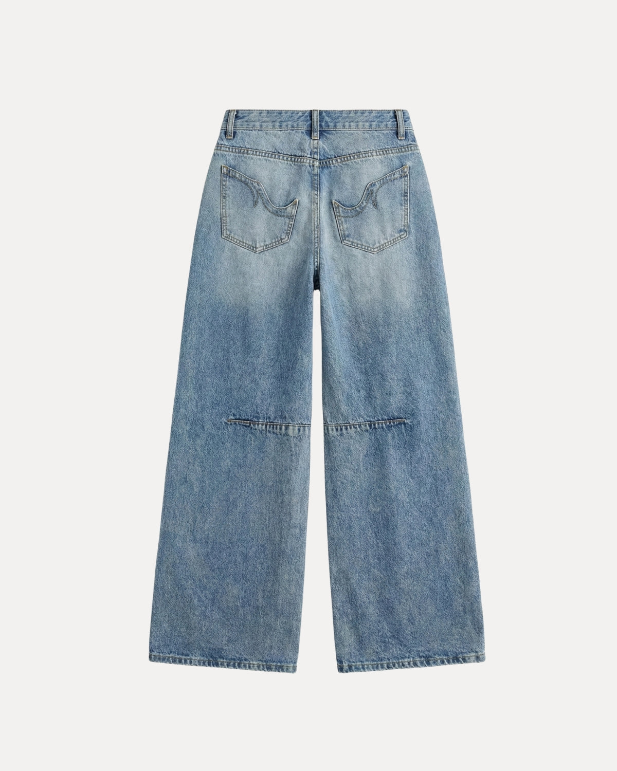 Zerrissene Straight Leg-Jeans