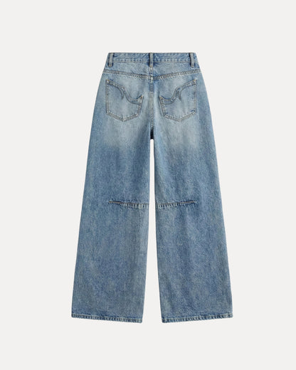 Zerrissene Straight Leg-Jeans