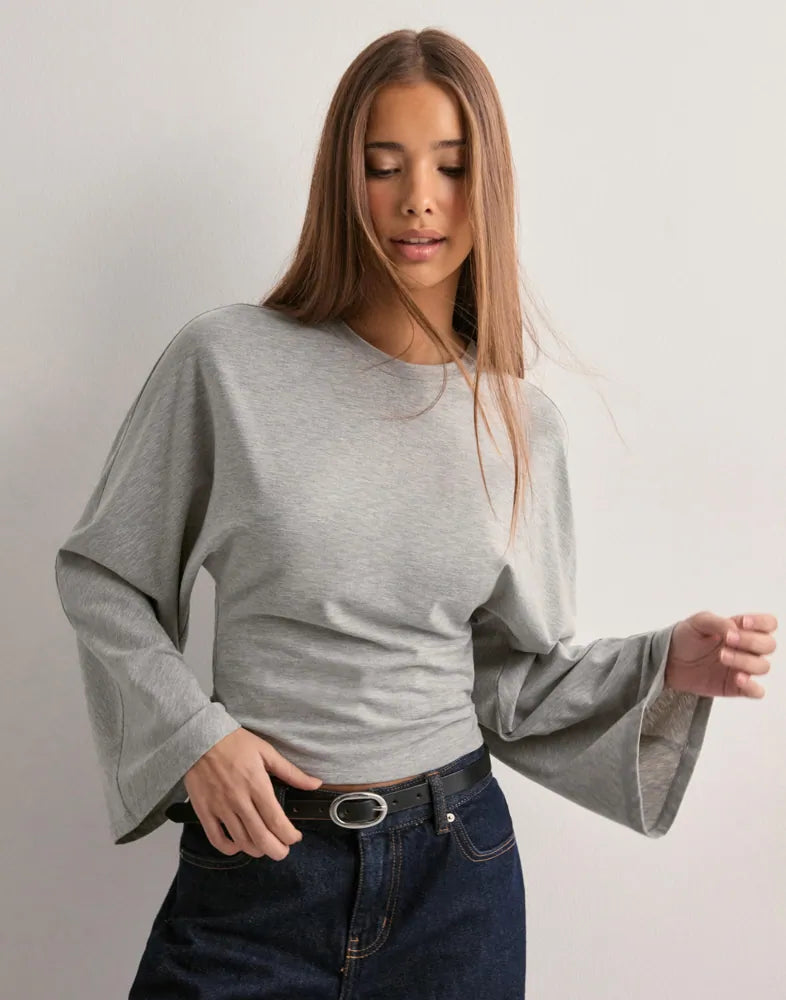 Curlify™ | T-Shirt mit weiten Ärmeln und Symbol