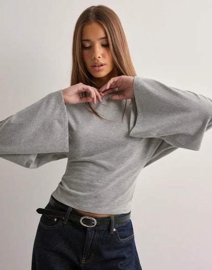Curlify™ | T-Shirt mit weiten Ärmeln und Symbol