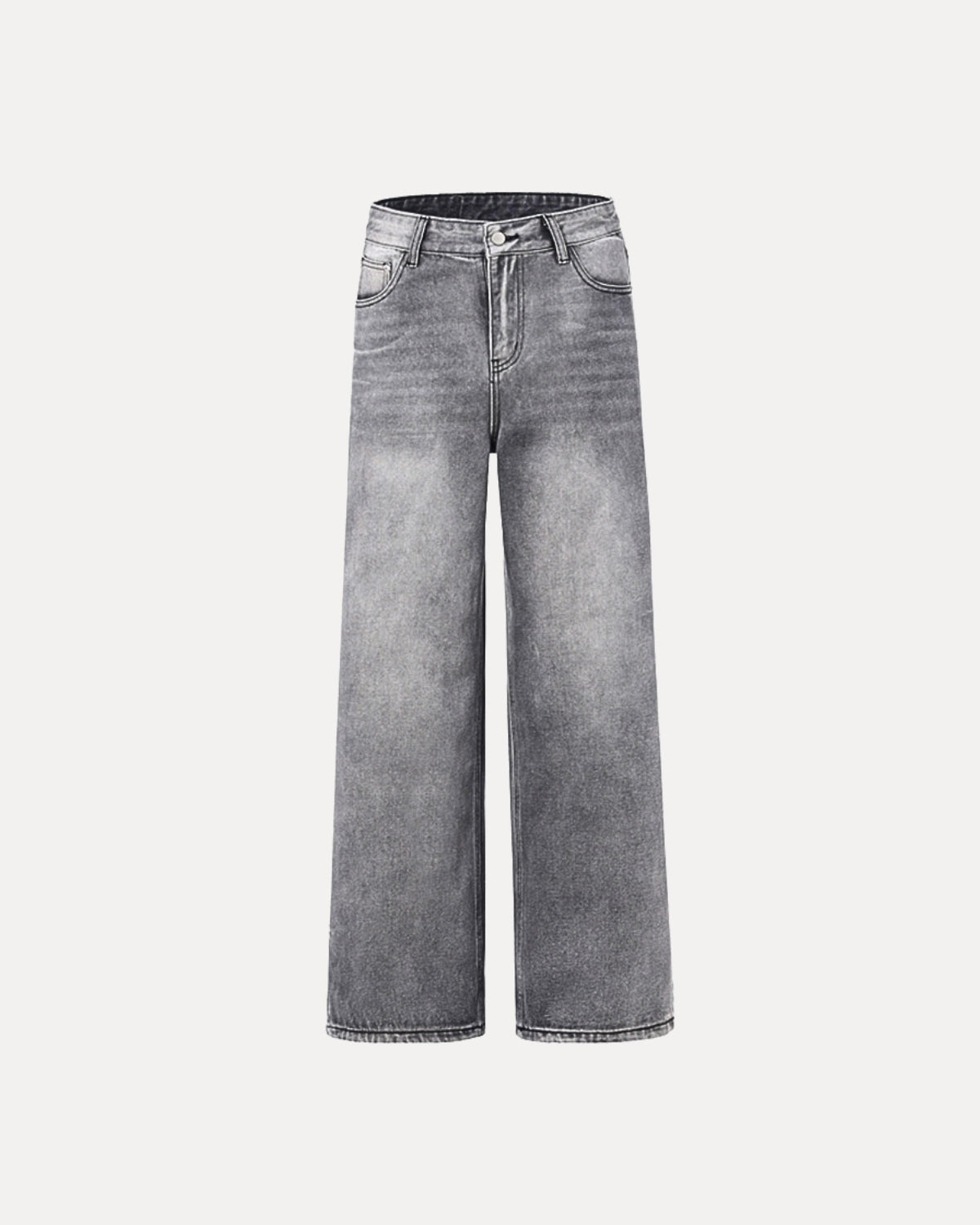 Zerrissene Straight Leg-Jeans
