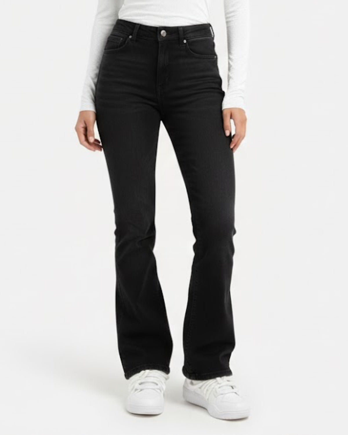 Zerrissene Straight Leg-Jeans