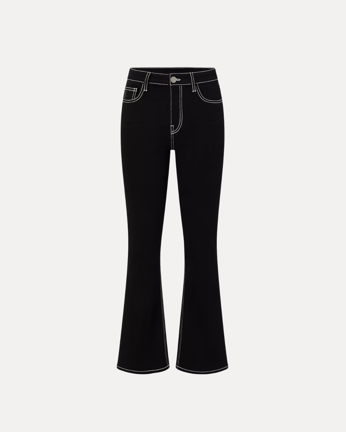 Zerrissene Straight Leg-Jeans