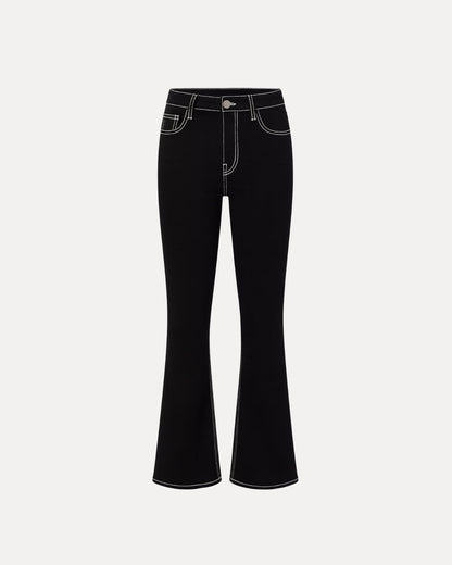 Zerrissene Straight Leg-Jeans