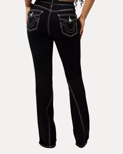 Zerrissene Straight Leg-Jeans