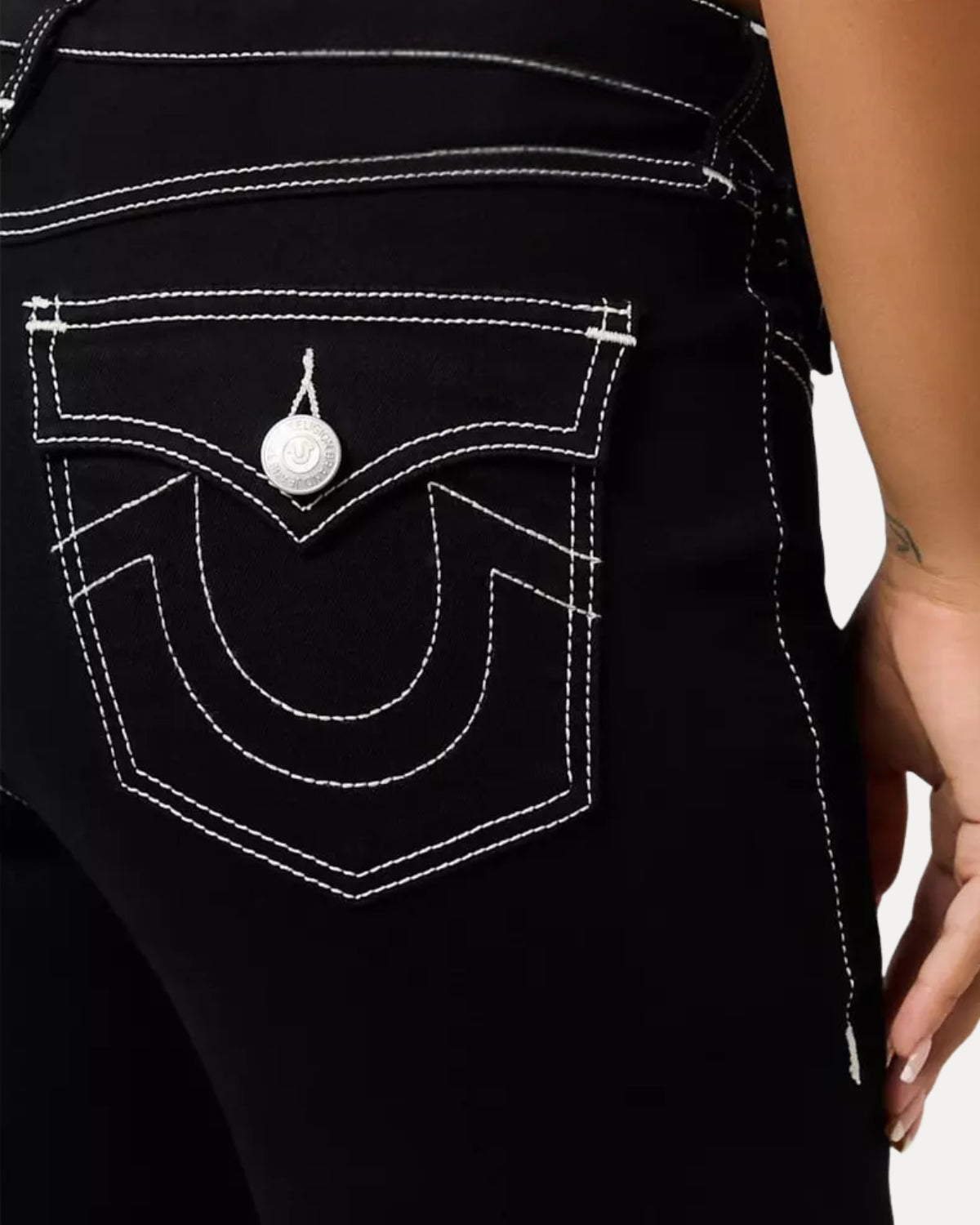 Zerrissene Straight Leg-Jeans