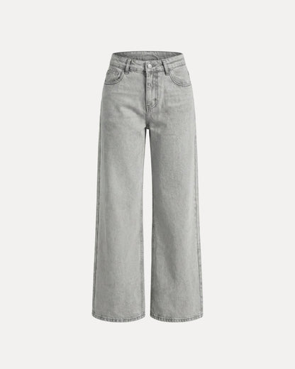 Zerrissene Straight Leg-Jeans