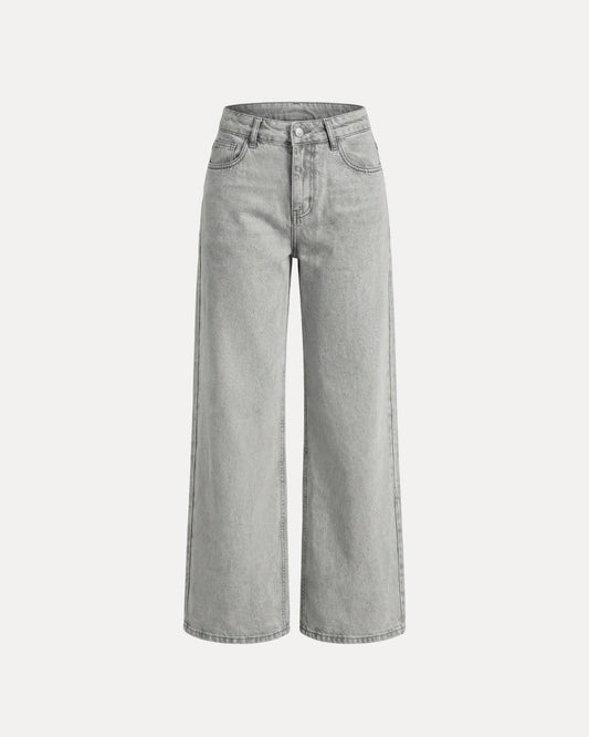 Zerrissene Straight Leg-Jeans