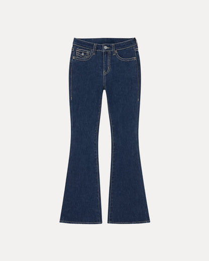Zerrissene Straight Leg-Jeans