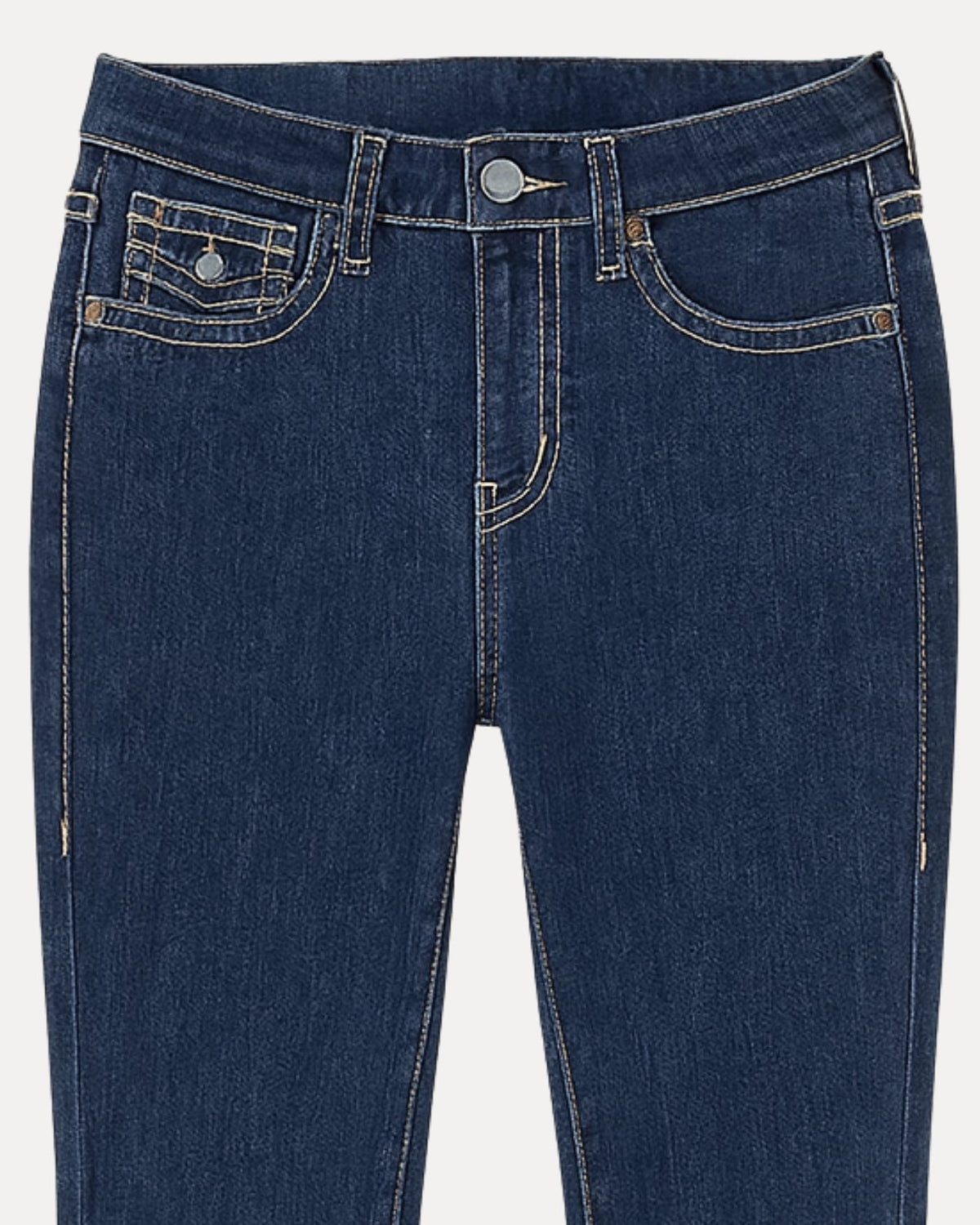 Zerrissene Straight Leg-Jeans