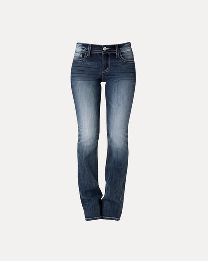 Zerrissene Straight Leg-Jeans