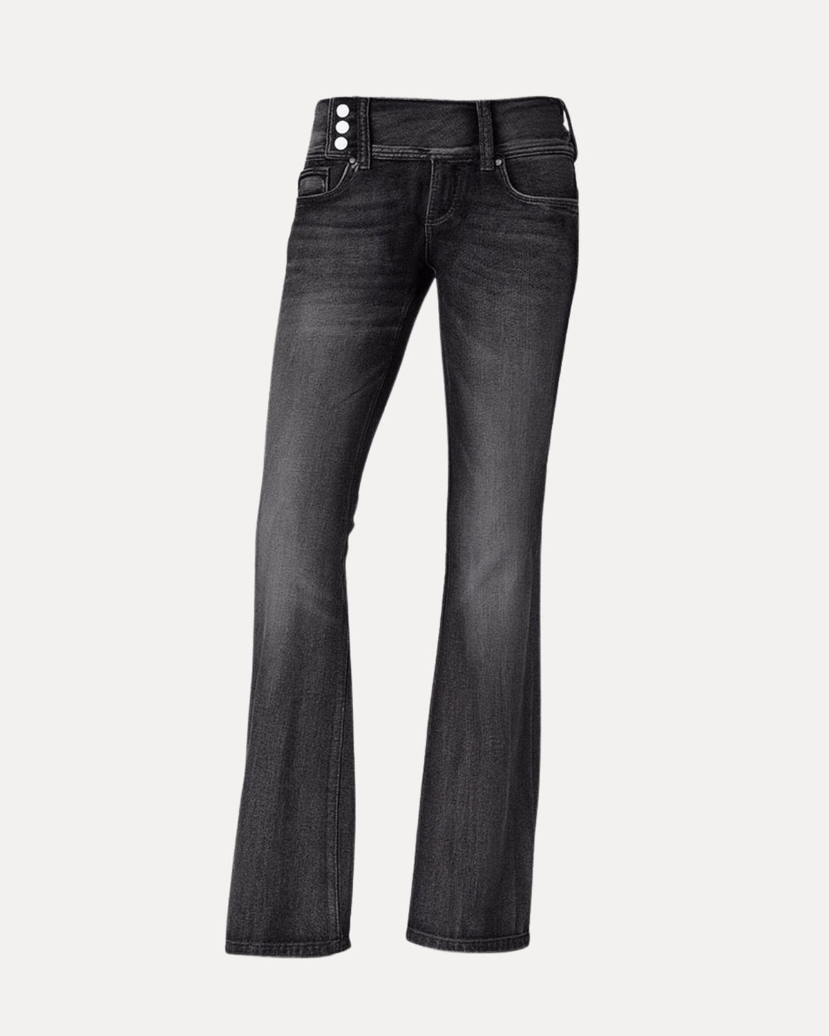 Zerrissene Straight Leg-Jeans