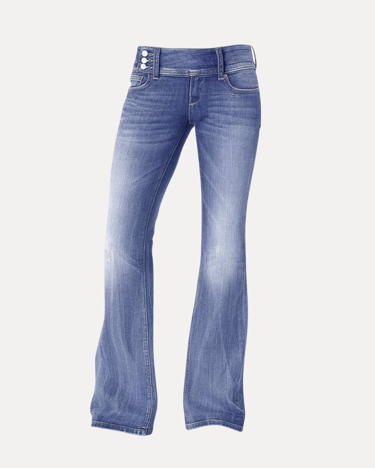 Zerrissene Straight Leg-Jeans