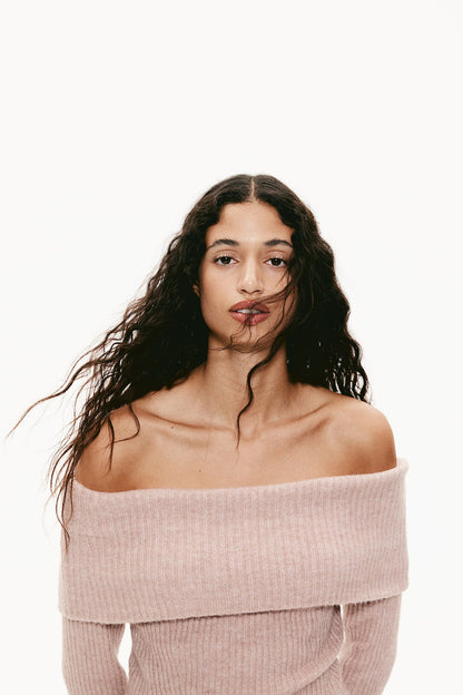 Schulterfreier Pullover