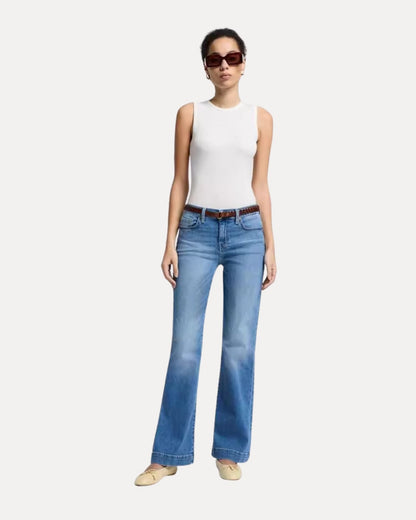 Zerrissene Straight Leg-Jeans