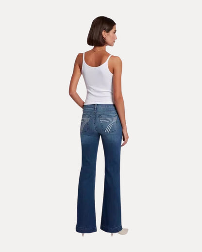 Zerrissene Straight Leg-Jeans