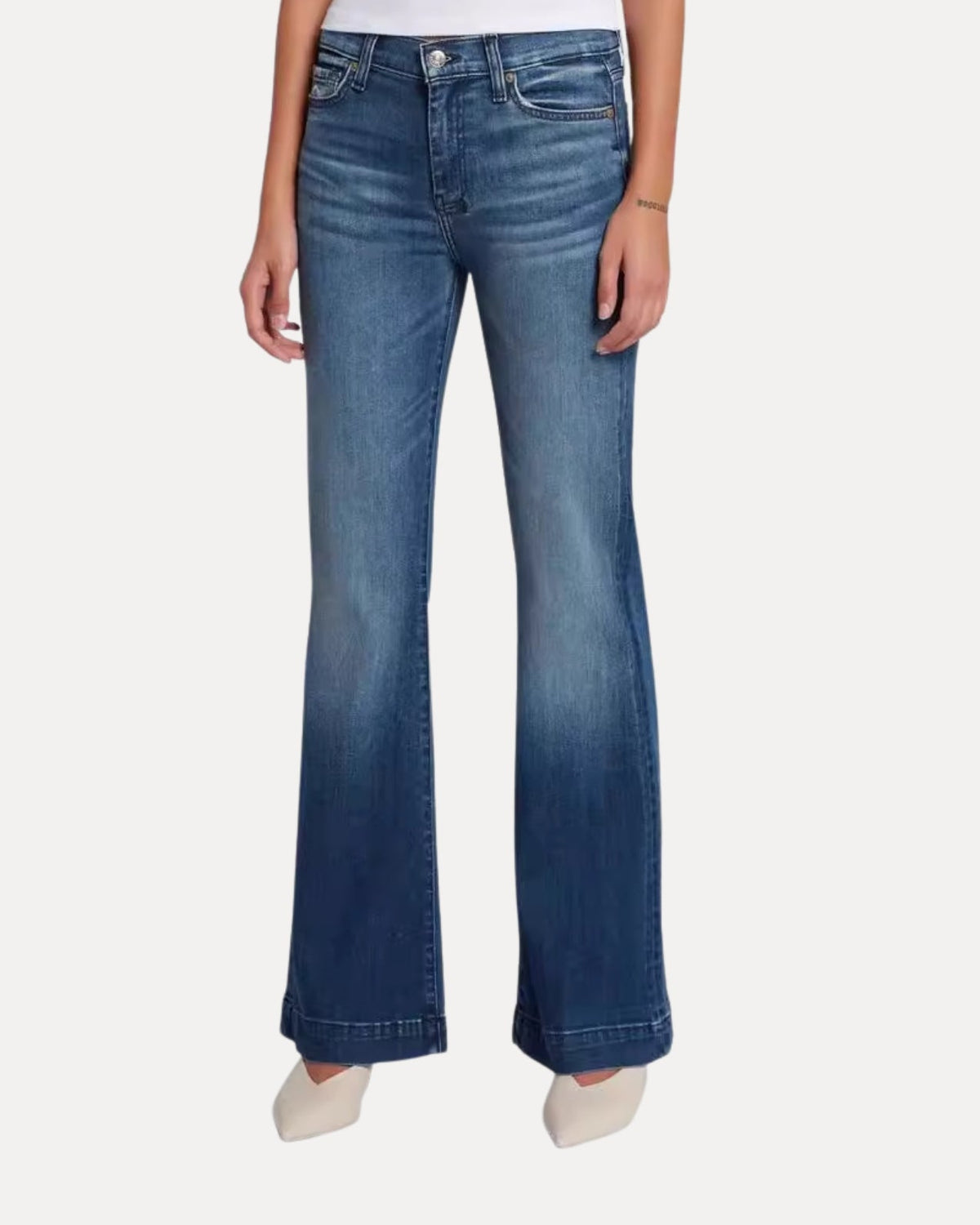 Zerrissene Straight Leg-Jeans
