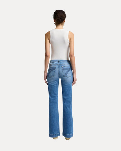 Zerrissene Straight Leg-Jeans