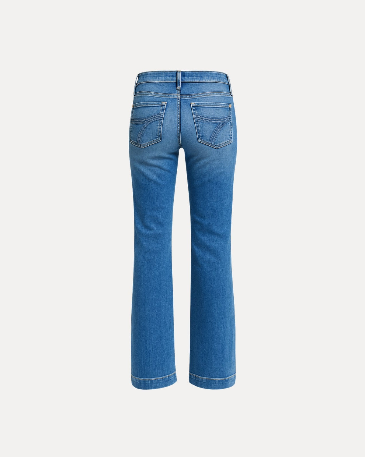 Zerrissene Straight Leg-Jeans