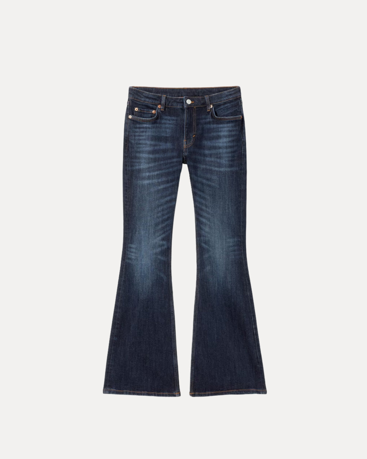 Zerrissene Straight Leg-Jeans