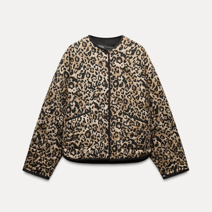 Jacke mit Animal-Print