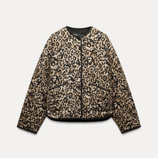 Jacke mit Animal-Print