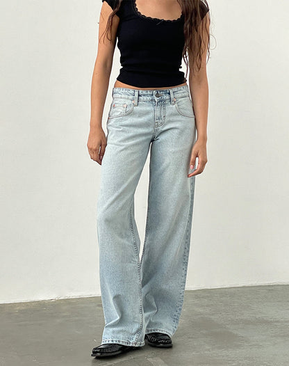 MIA Jeans mit niedriger Taille
