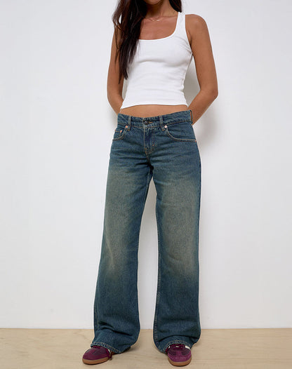 MIA Jeans mit niedriger Taille
