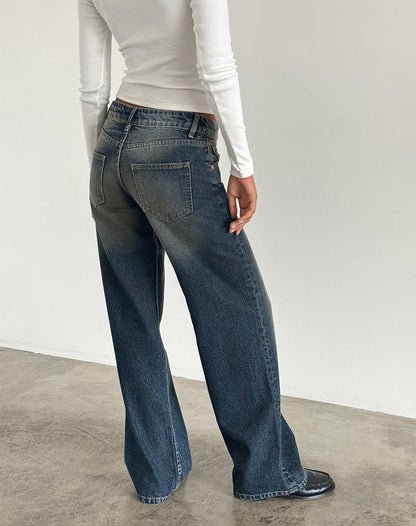 MIA Jeans mit niedriger Taille