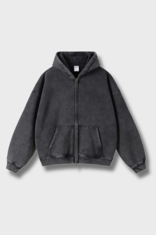 Graphic Heavyweight Zipped Hoodie