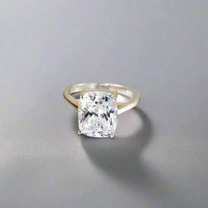 Solid 925 Sterling Silver Princess Cut