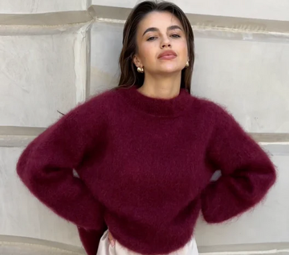 Übergroßer Pullover aus Mohairmischung