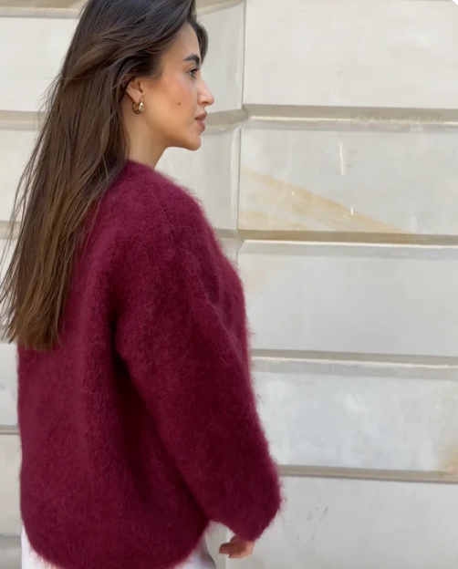 Übergroßer Pullover aus Mohairmischung