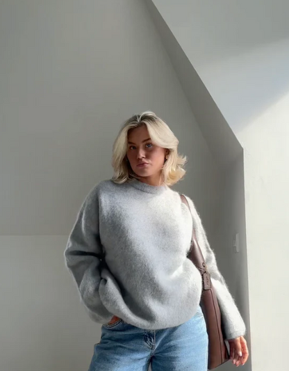 Übergroßer Pullover aus Mohairmischung