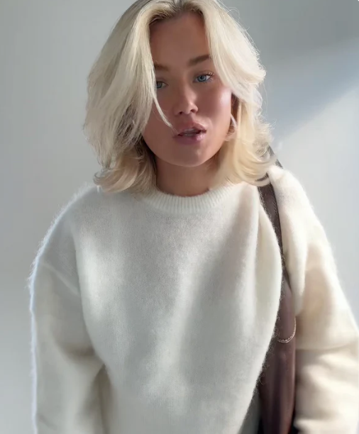 Übergroßer Pullover aus Mohairmischung