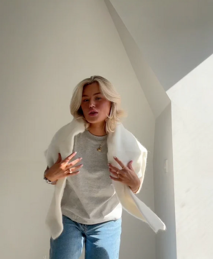 Übergroßer Pullover aus Mohairmischung