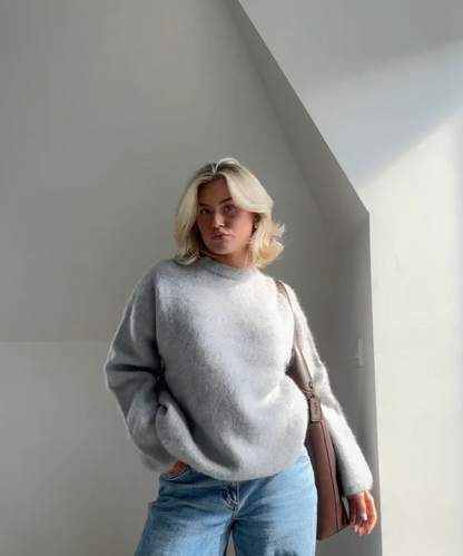 Übergroßer Pullover aus Mohairmischung