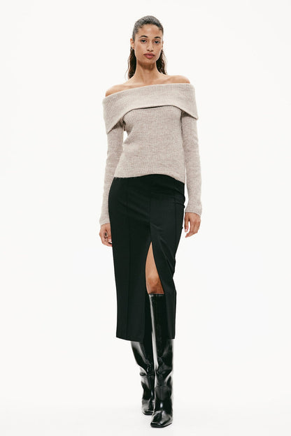 Schulterfreier Pullover