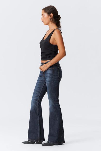 Zerrissene Straight Leg-Jeans