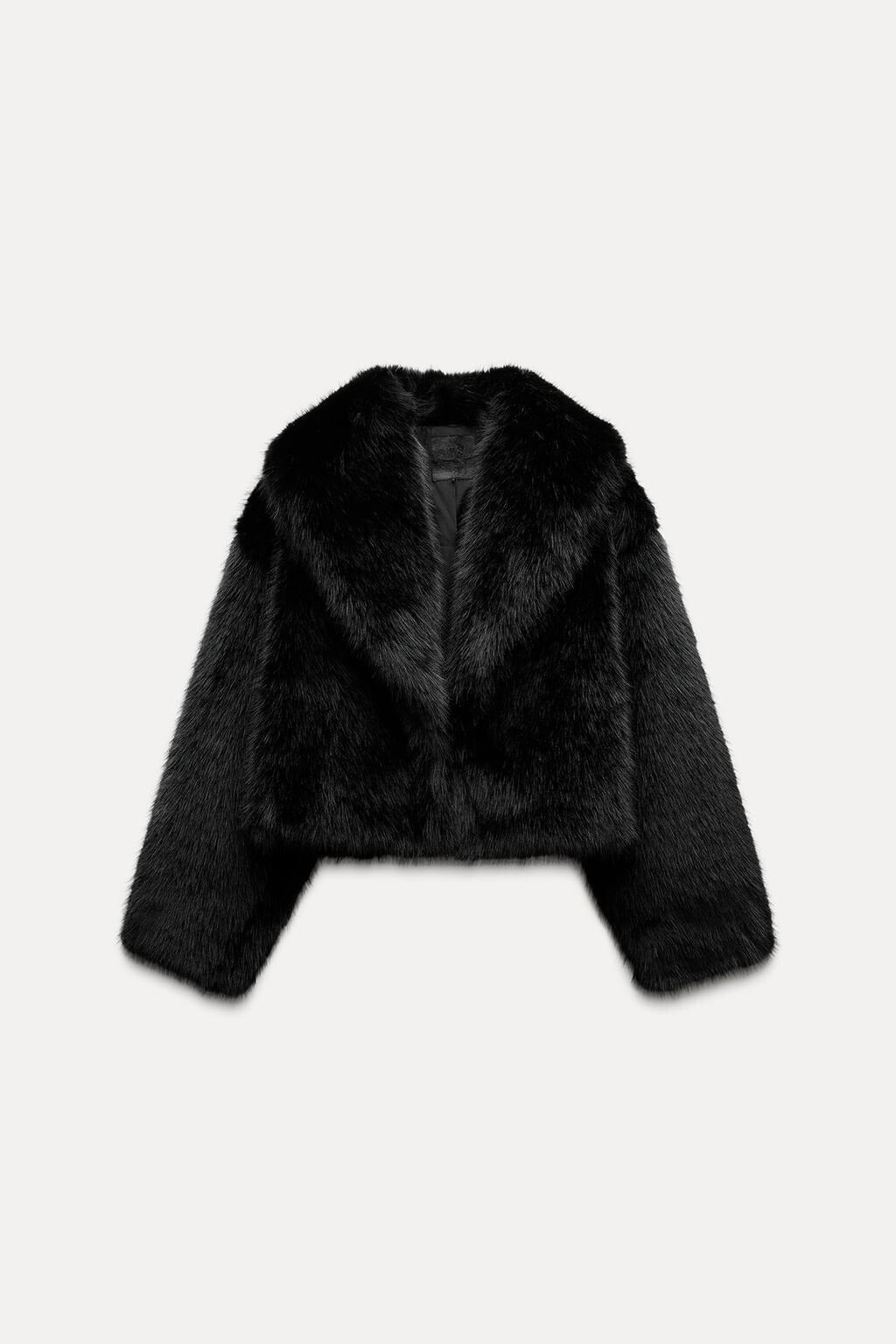 Kurze Jacke aus Kunstpelz