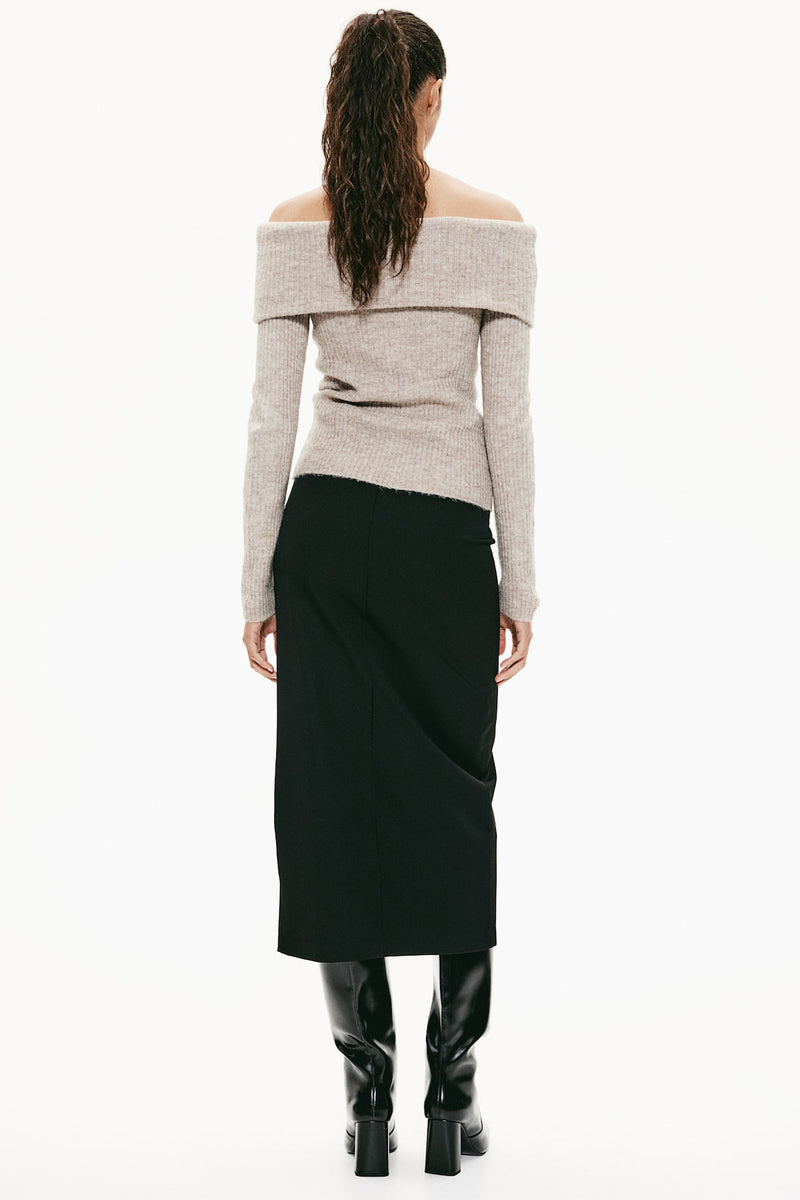 Schulterfreier Pullover
