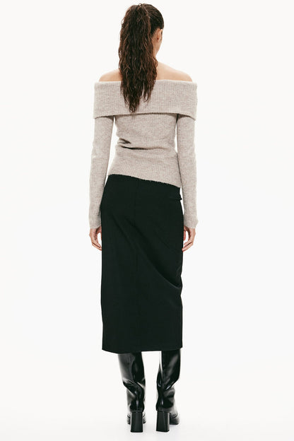 Schulterfreier Pullover