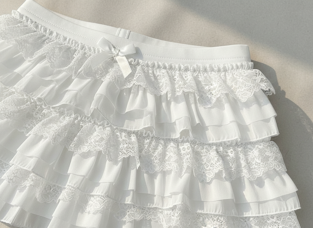 Volant-Spitzenshorts „St. Tropez"